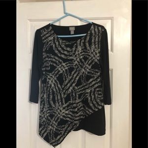 Chico’s Black and White Top